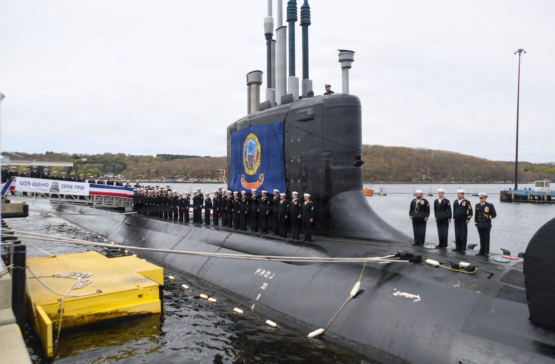 uss idaho ssn 799 virginia class attack submarine commissioning subase new london groton 2026 14