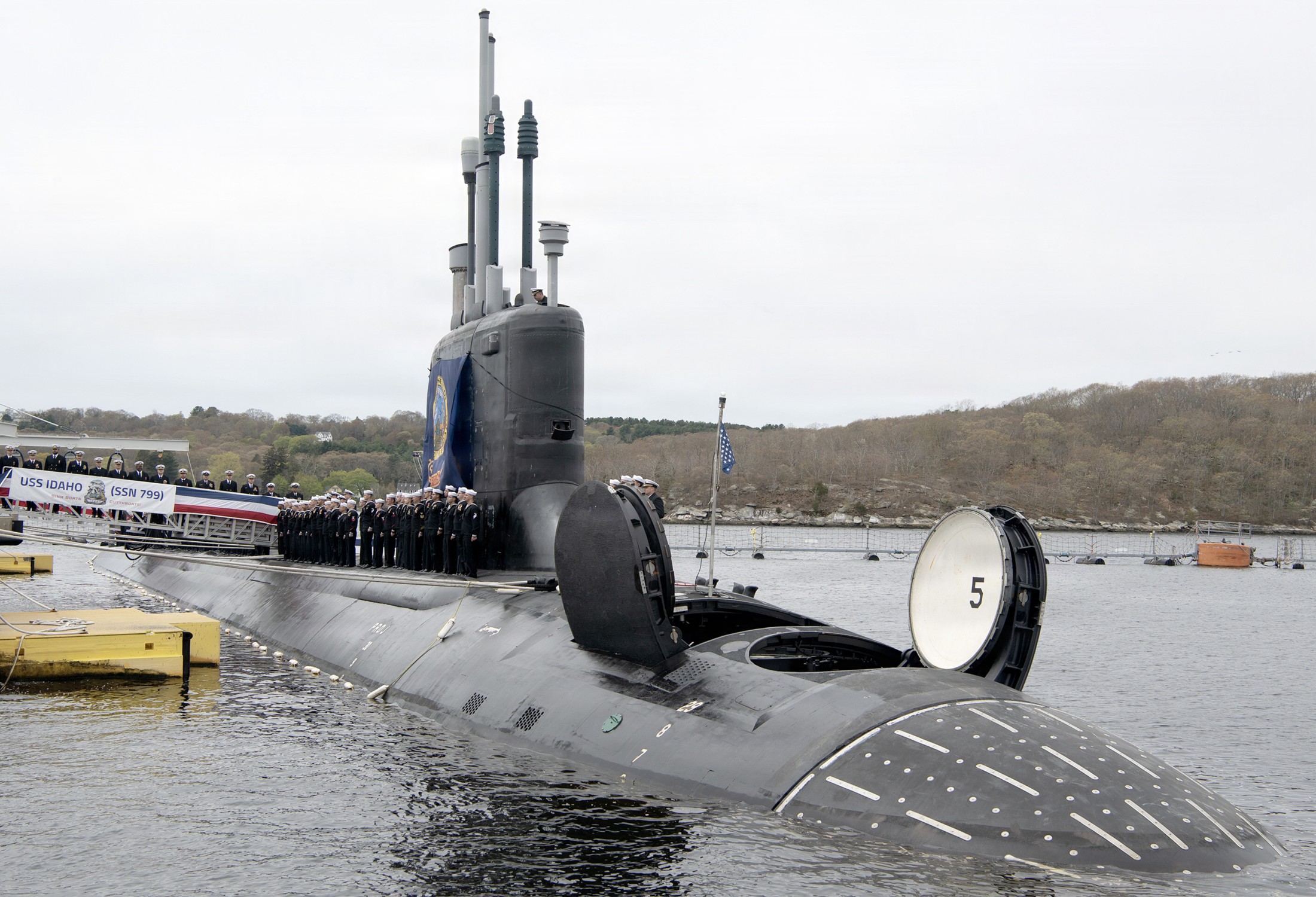 uss idaho ssn 799 virginia class attack submarine commissioning subase new london groton 2026 17