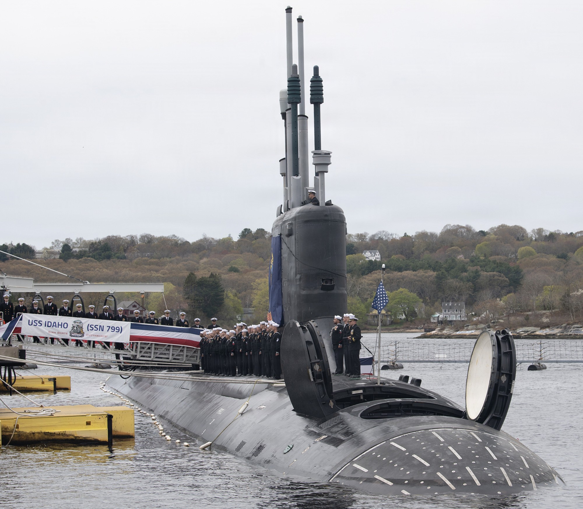 uss idaho ssn 799 virginia class attack submarine us navy commissioning subase new london groton 2026 18