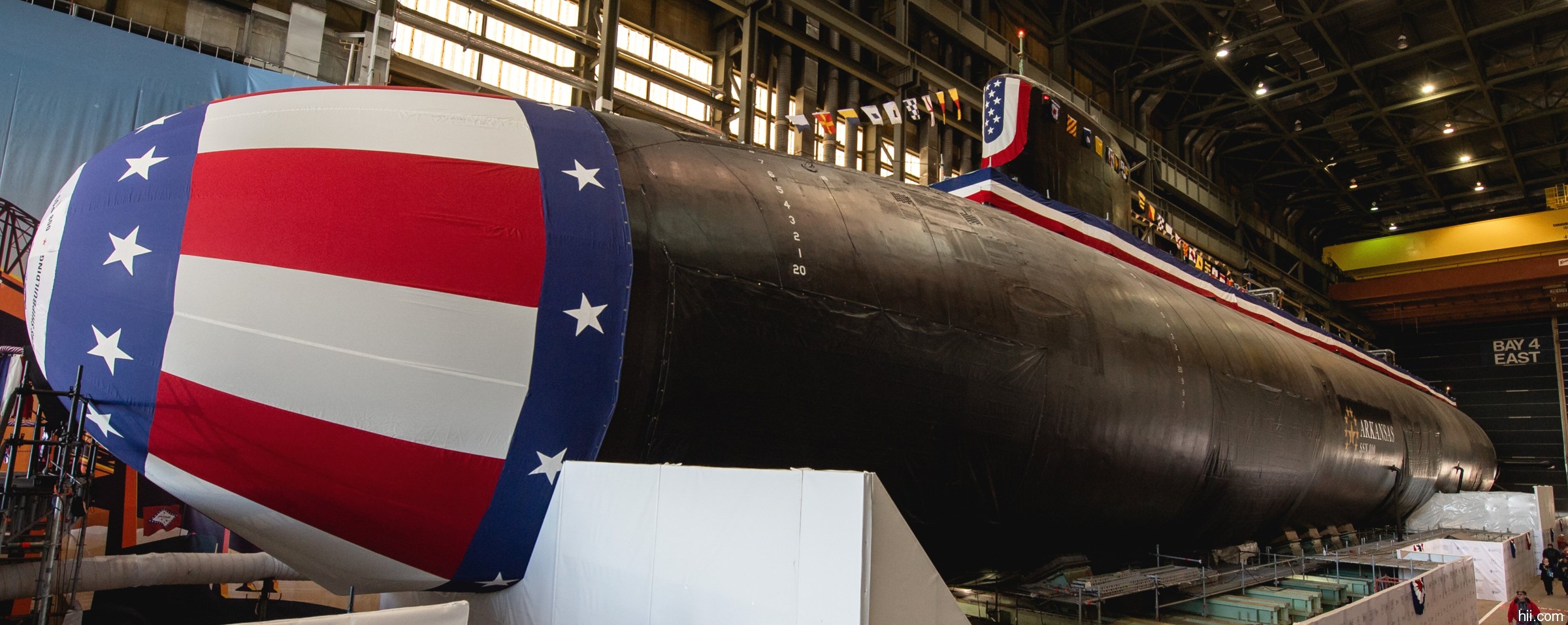 ssn-800 uss arkansas virginia class attack submarine christening ceremony 08