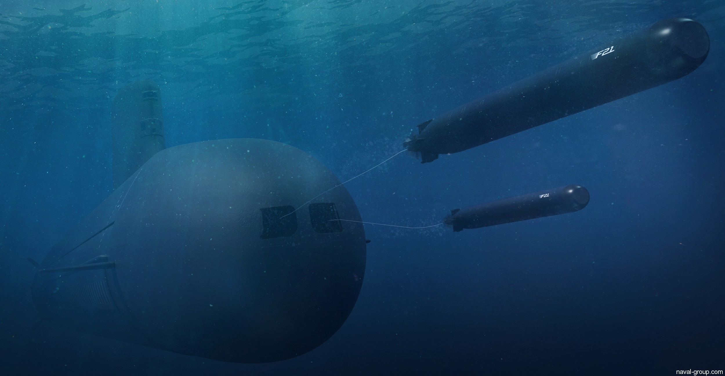 f21 heavy weight torpedo hwt naval group 21-inches 533mm attack submarine navy 03