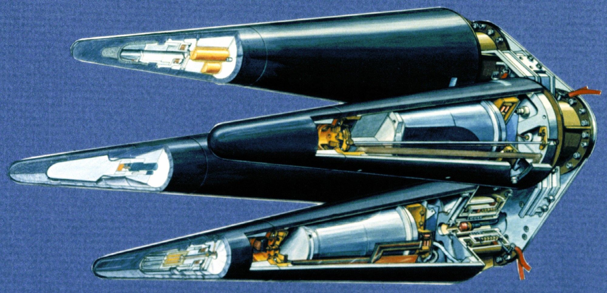 ugm-133a trident ii d5 submarine-launched ballistic missile slbm ohio columbia class ssbn mirv warhead 02