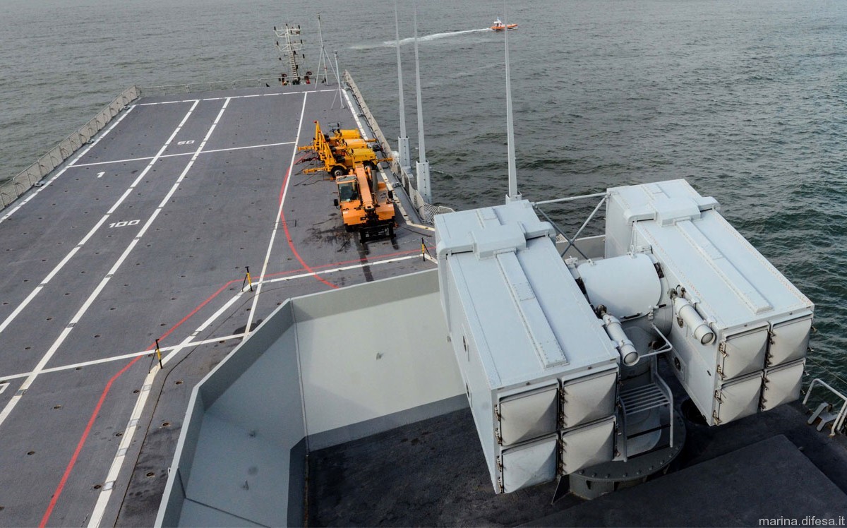 albatros 8-cell missile launcher box aspide sam italian navy 18