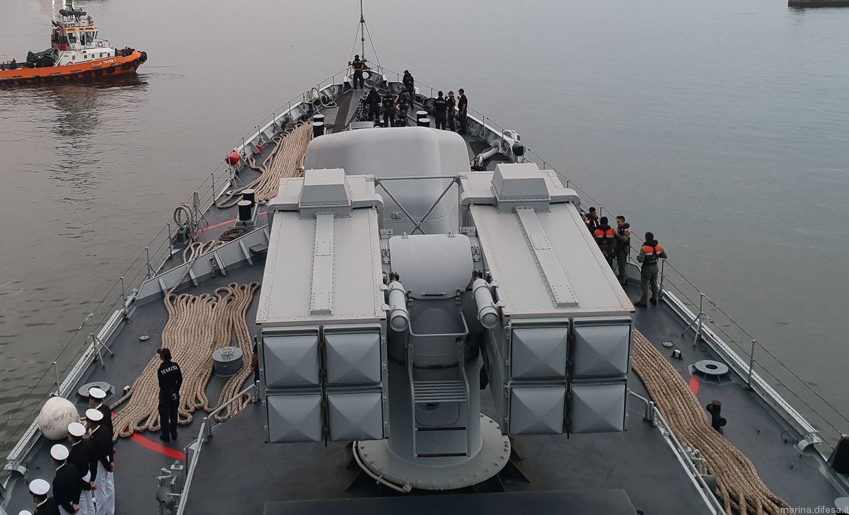 albatros 8-cell missile launcher box aspide sam italian navy 21