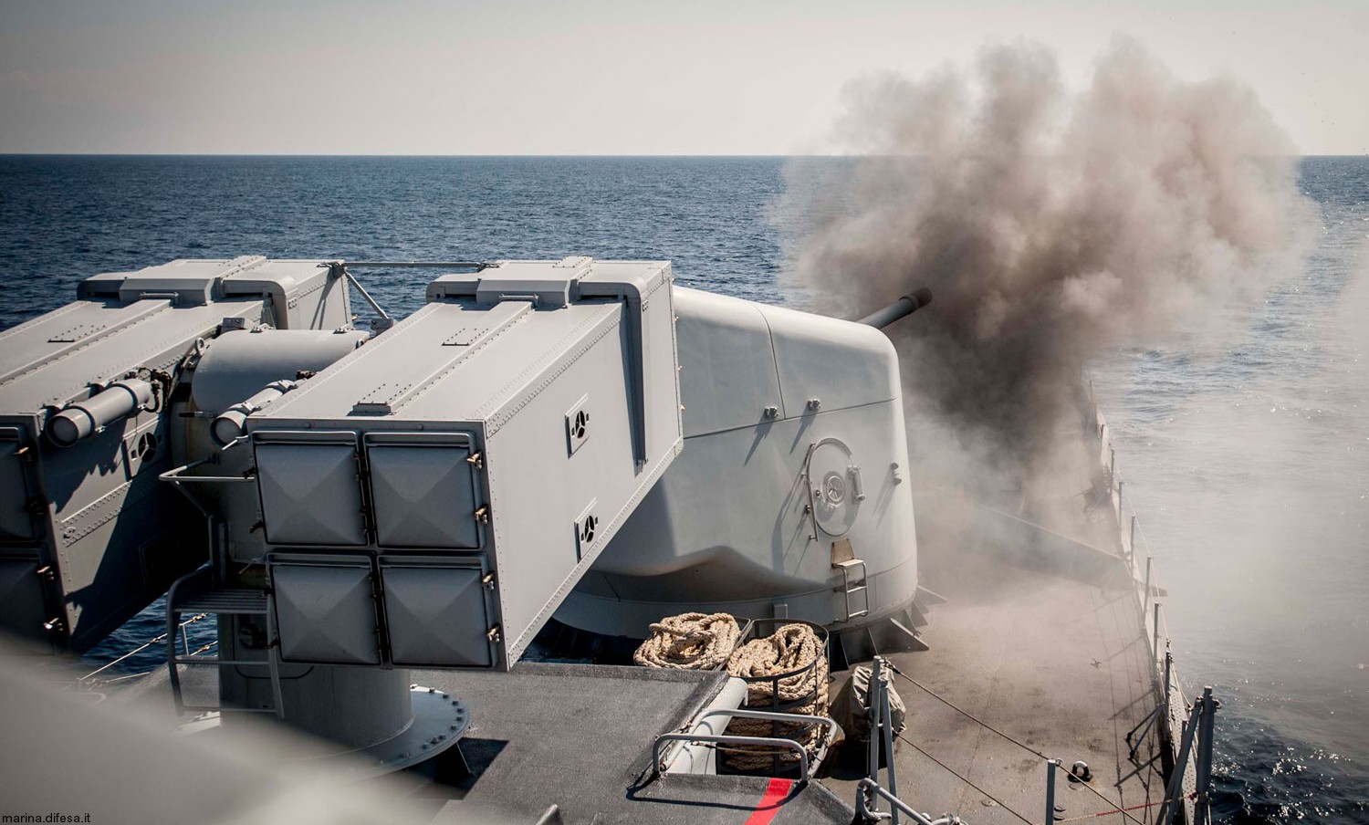 albatros 8-cell missile launcher box aspide sam italian navy destroyer 23