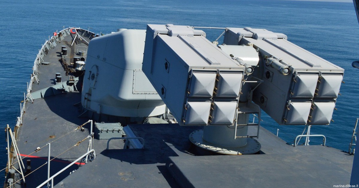 albatros 8-cell missile launcher box aspide sam italian navy 24