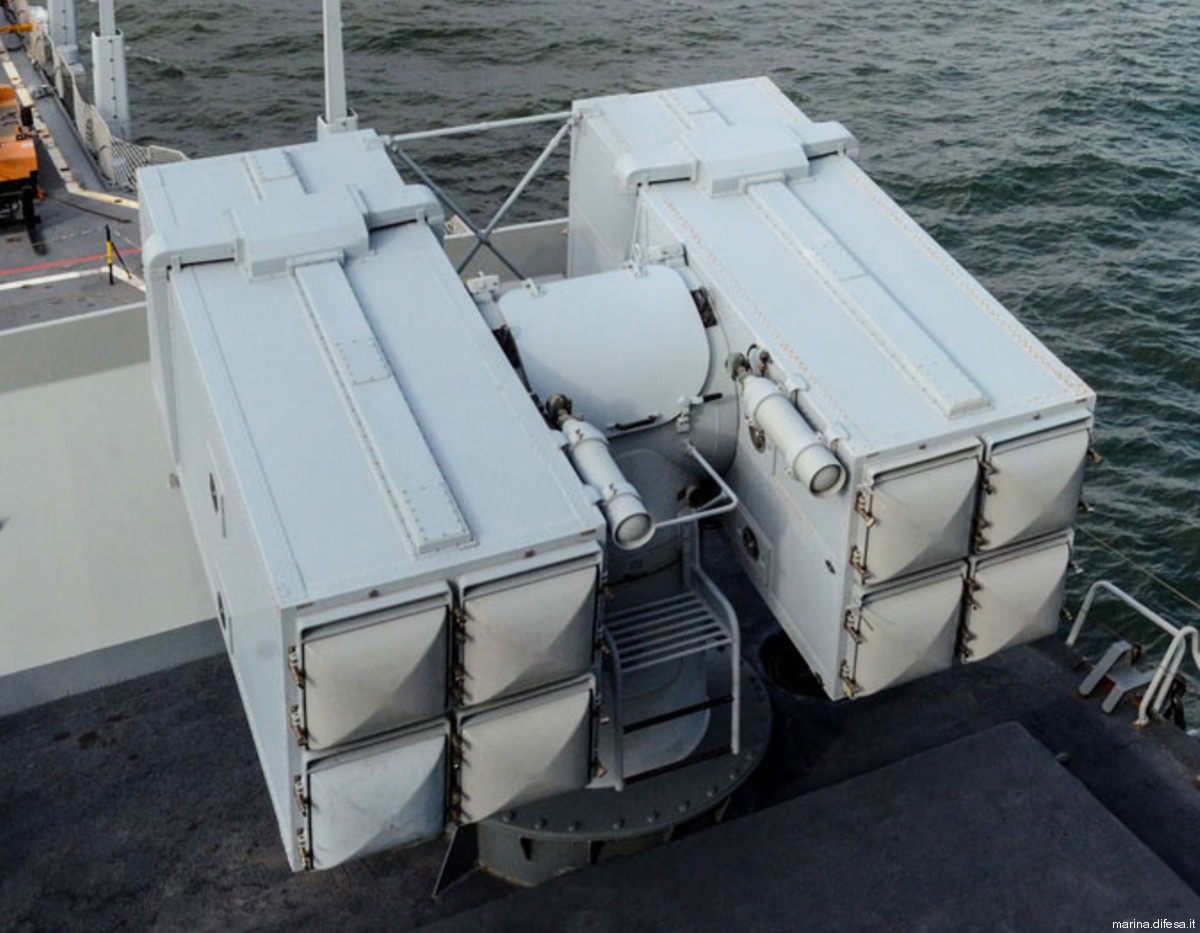 albatros 8-cell missile launcher box aspide sam italian navy 25