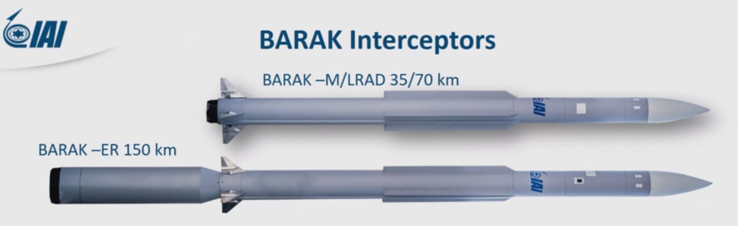 barak-8 sam mr lr er surface-to-air missile indian navy israel 02x