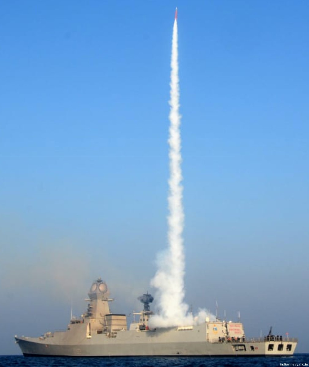 barak-8 sam mr lr er surface-to-air missile indian navy kolkata class destroyer 07