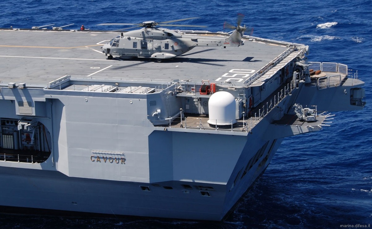 sylver a-43 vertical launching system vls aster-15 sam missile dcns mbda its cavour aircraft carrier c-550 italian navy 21