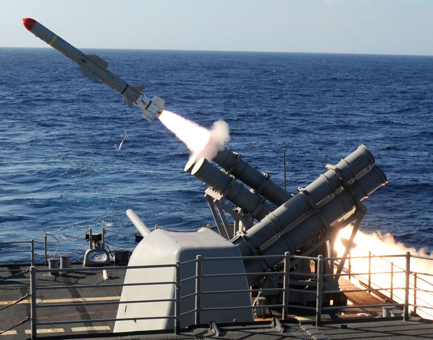 mk-141 missile launcher rgm-84 harpoon ticonderoga class cruiser 04