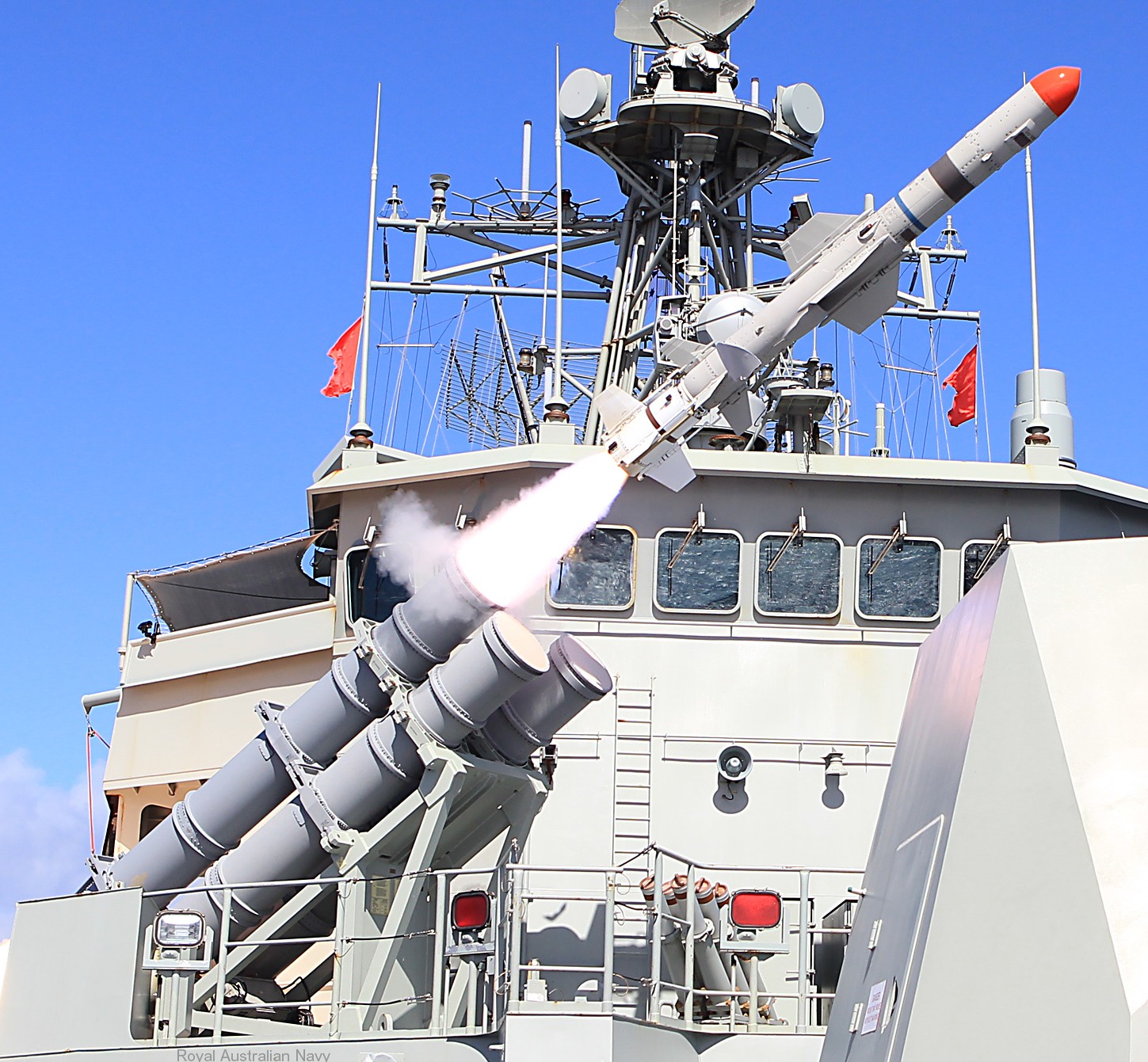 mk-141 missile launcher rgm-84 harpoon anzac class frigate 06