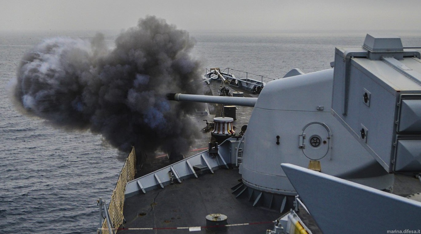 oto melara breda 127/54c compact gun 127mm 5-inches 54- caliber 19