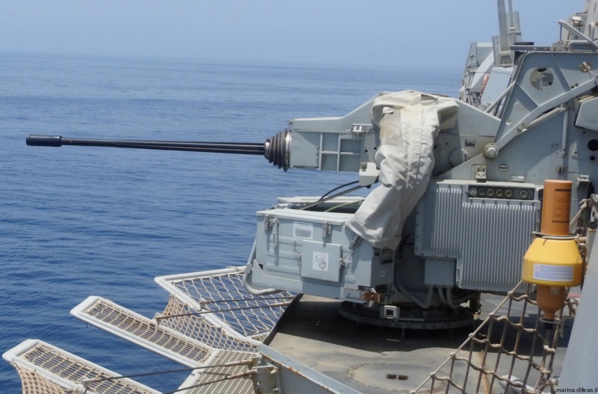kba 25/80 mm machine gun system oto melara breda oerlikon leonardo italian navy marina militare 16 bergamini fremm frigate