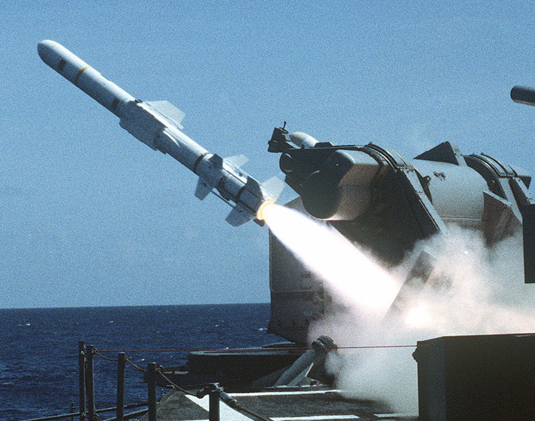 rgm-84 harpoon ssm mk-13 missile launcher charles f. adams class destroyer ddg 26