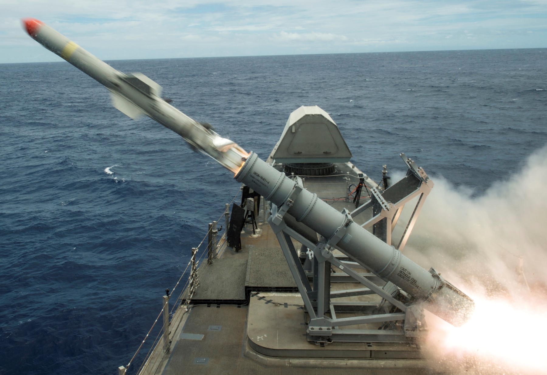 rgm-84 harpoon ssm mk-141 missile launcher independence class littoral combat ship lcs 48