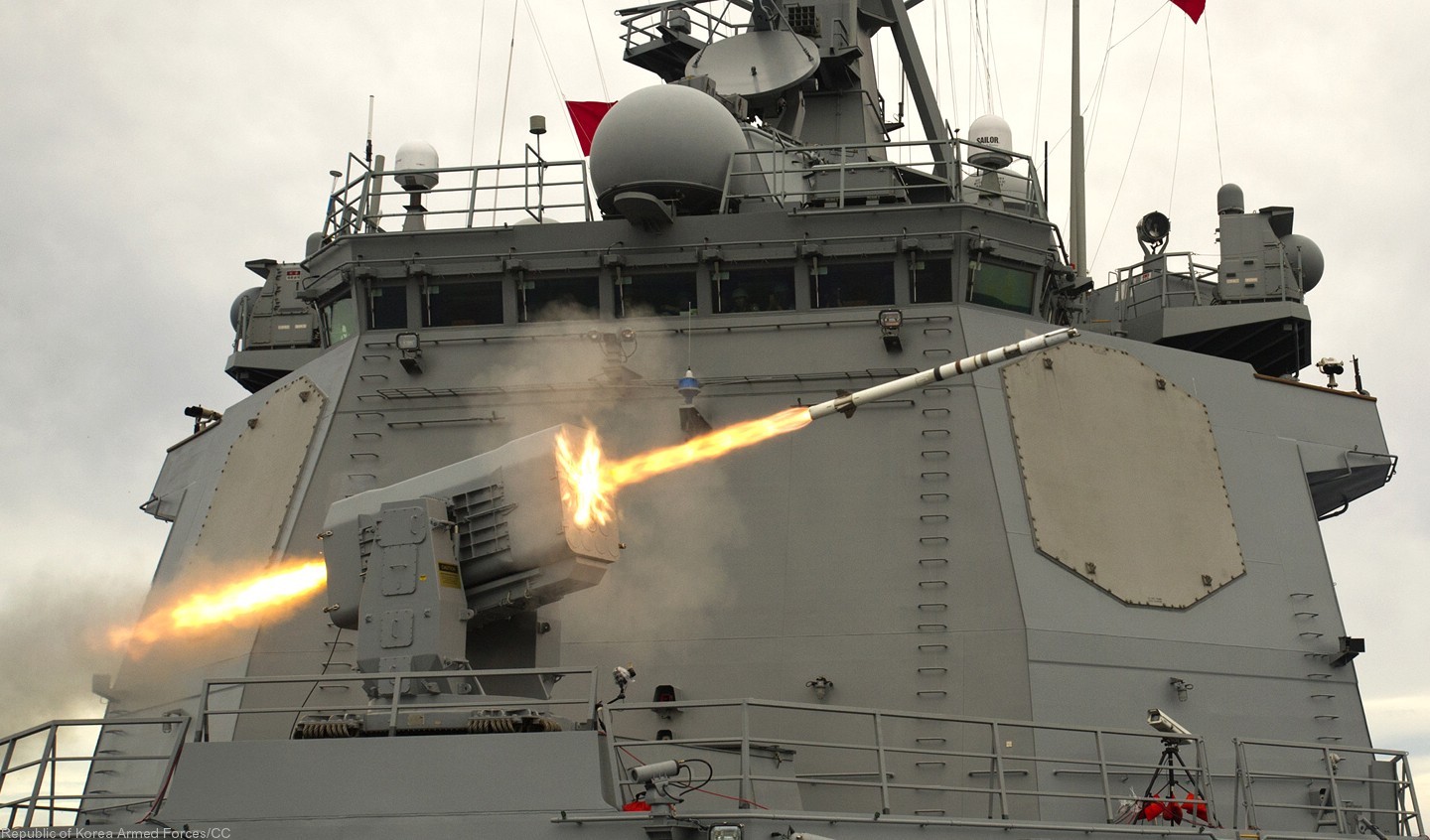 rim-116 rolling airframe missile ram ciws mk.49 launching system mk.31 gmws korea navy 38