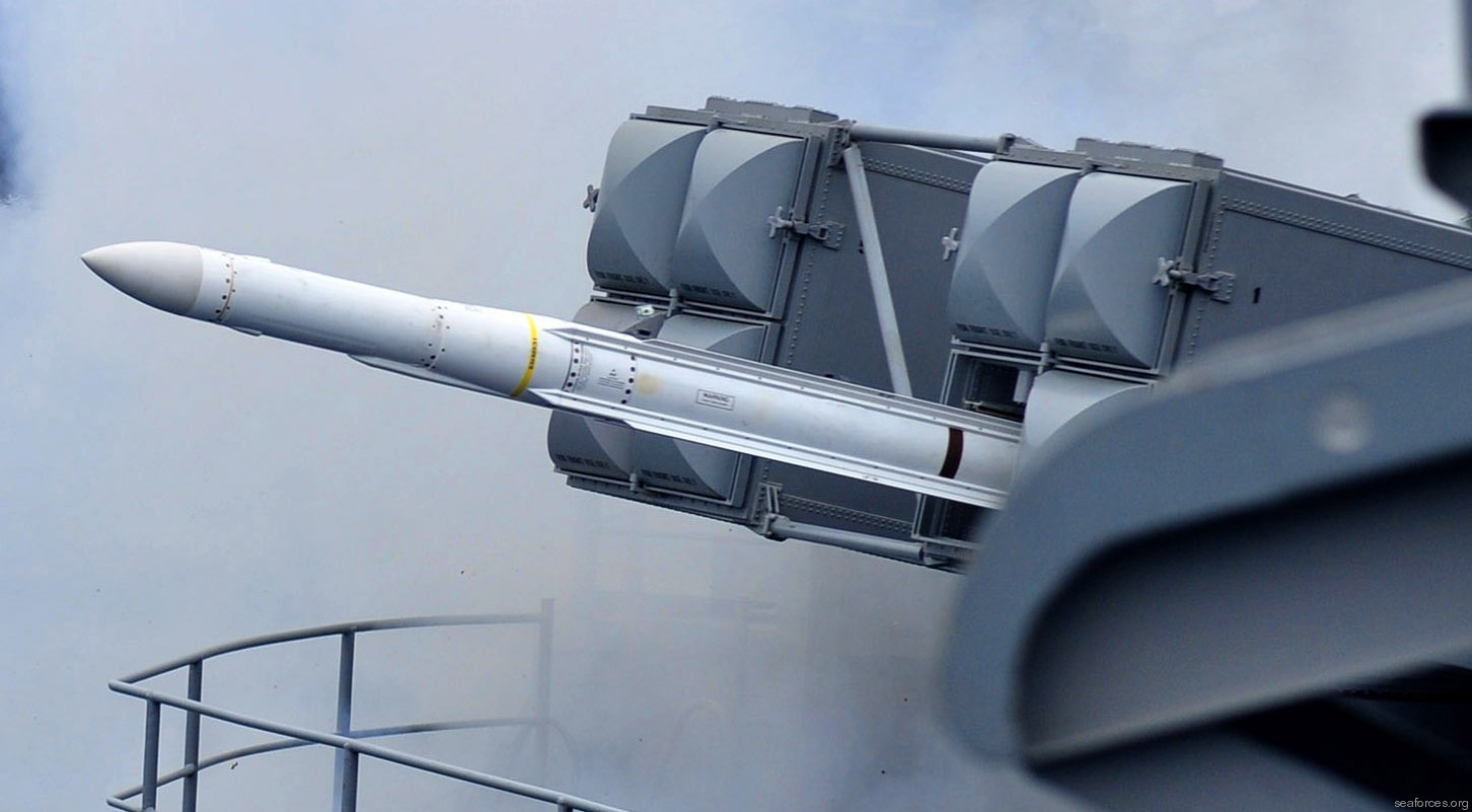rim-162 evolved sea sparrow missile essm sam navy 09 mk. 29 box launcher