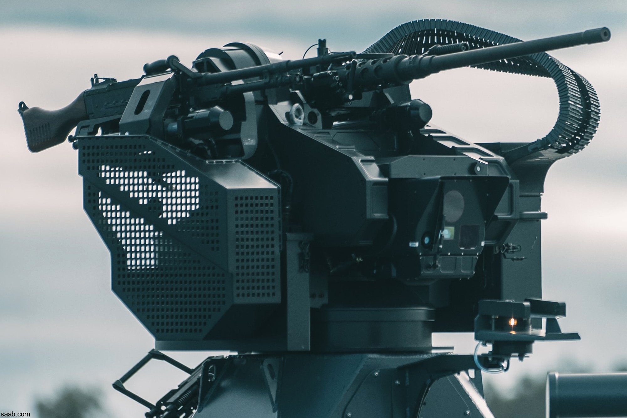 saab trackfire remote weapon station rws machine gun system 10